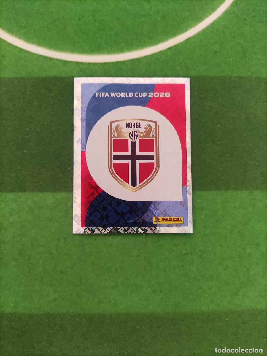 Fu&szlig;ball-Sticker: Escudo Noruega NOR 1 Sticker Mundial 2026 FIFA World Cup / Sin pegar