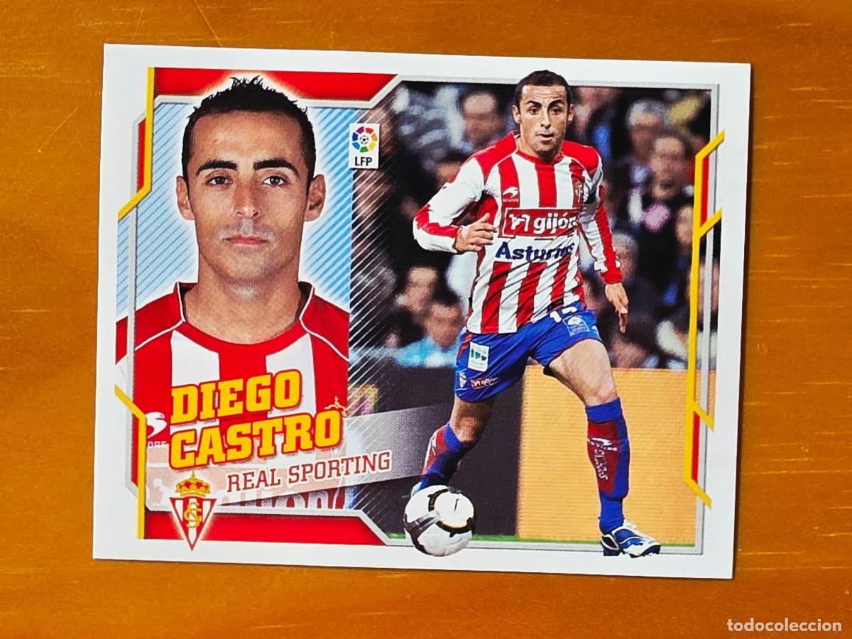 Fu&szlig;ball-Sticker: 13 A Diego Castro, Sporting de Gij&oacute;n, Panini Ediciones Liga Este 2010 2011 10 11 sin pegar