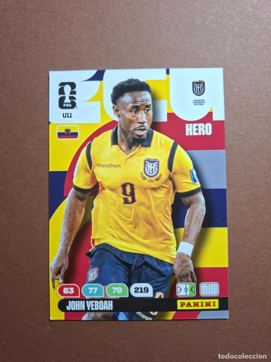 Fu&szlig;ball-Sticker: U11 JOHN YEBOAH ECUADOR MUNDIAL 2026 UPGRADE UPDATE PANINI ADRENALYN FIFA WORLD CUPA 26