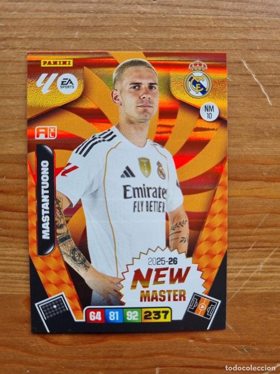 Fu&szlig;ball-Sticker: NM 10 MASTANTUONO (Real Madrid CF) NEW MASTER. Liga 2025 2026 25 26 Adrenalyn XL (Panini)