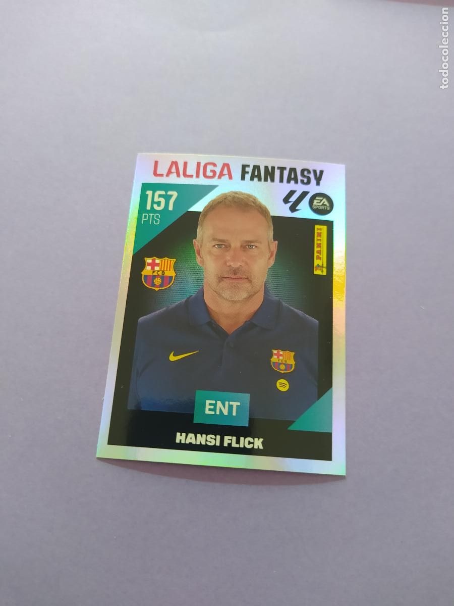Fu&szlig;ball-Sticker: LIGA ESTE 2026 2027 26 27 NUEVO - LALIGA FANTASY N&ordm; 1 HANSI FLICK FC BARCELONA