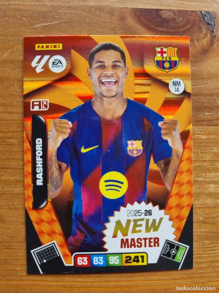 Fu&szlig;ball-Sticker: NM 14 RASHFORD (FC Barcelona) NEW MASTER. Liga 2025 2026 25 26 Adrenalyn XL (Panini)