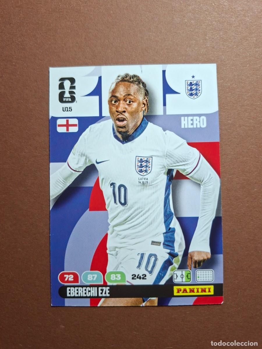 Cromos de f&uacute;tbol: U15 EBERECHI EZE INGLATERRA MUNDIAL 2026 UPGRADE UPDATE PANINI ADRENALYN FIFA WORLD CUPA 26