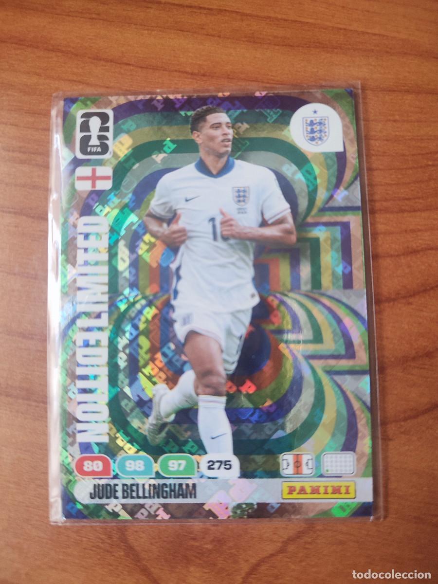 Fu&szlig;ball-Sticker: Lote Bellingham Limited Edition+ Mastantuono Master Rookie+ 50 cartas mundial adrenalyn 2026