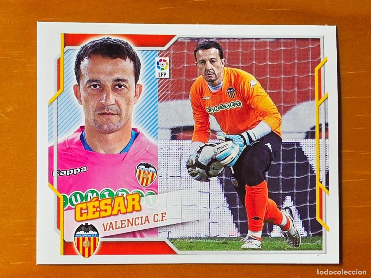 Figurine di Calcio: 1 C&eacute;sar S&aacute;nchez, Valencia CF, Panini Ediciones Liga Este 2010 2011 10 11 sin pegar