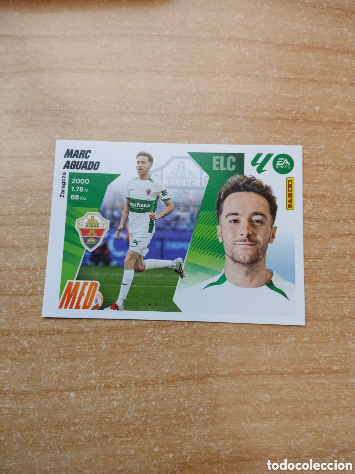 Cromos de f&uacute;tbol: 12 MARC AGUADO ELCHE LIGA ESTE 2025 2026