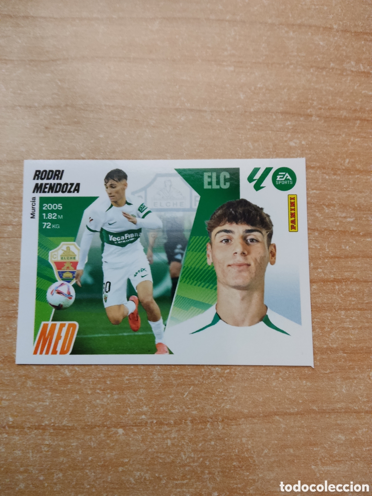 Cromos de f&uacute;tbol: 15 B RODRI MENDOZA ELCHE LIGA ESTE 2025 2026