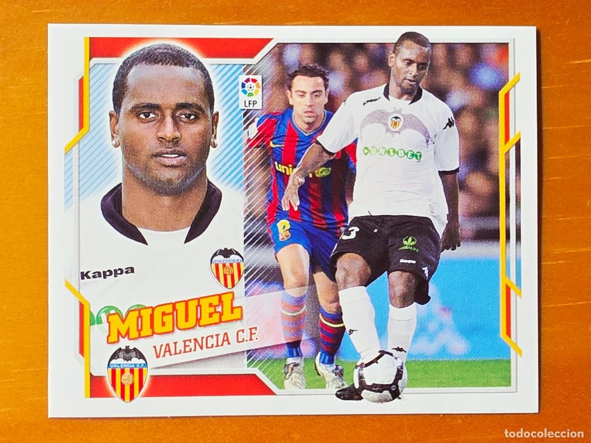 Cromos de Futebol: 3 B Miguel Brito, Valencia CF, Panini Ediciones Liga Este 2010 2011 10 11 sin pegar
