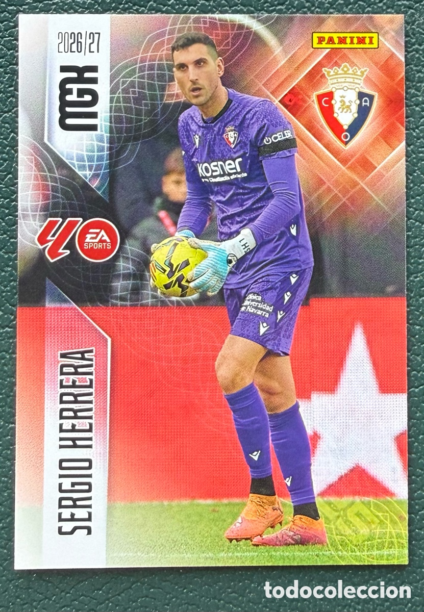 Cromos de Futebol: 254 SERGIO HERRERA CA OSASUNA FICHAS ALBUM MEGACRACKS 2026 2027 MGK 26 27