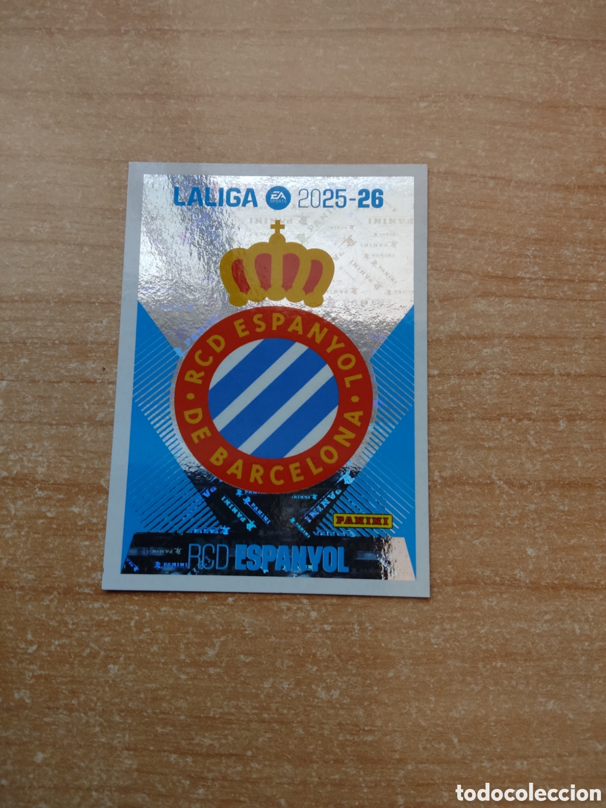 Cromos de f&uacute;tbol: 1 ESCUDO ESPANYOL LIGA ESTE 2025 2026
