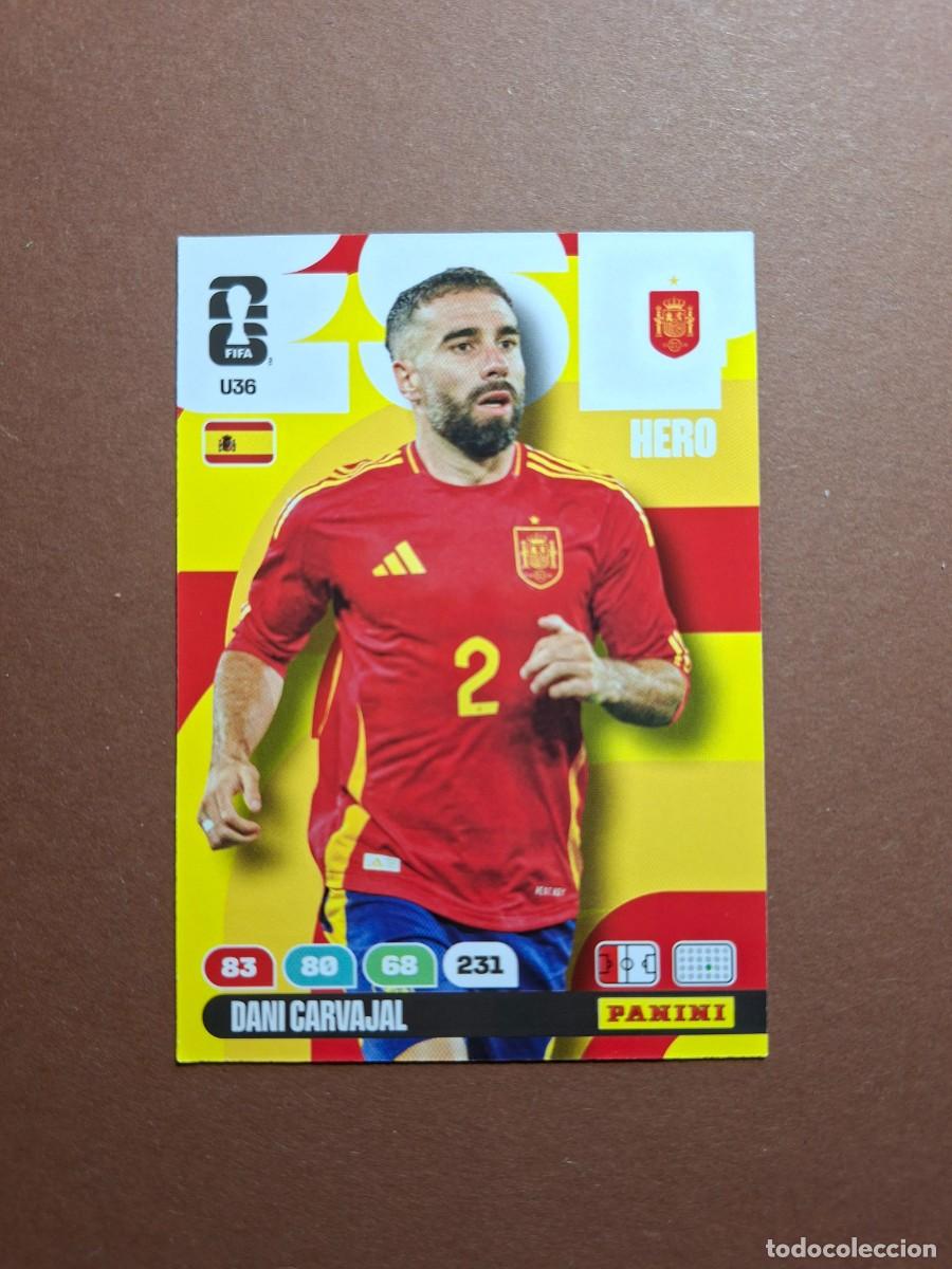 Cromos de f&uacute;tbol: U36 DANI CARVAJAL ESPA&Ntilde;A SPAIN MUNDIAL 2026 UPGRADE UPDATE PANINI ADRENALYN FIFA WORLD CUPA 26