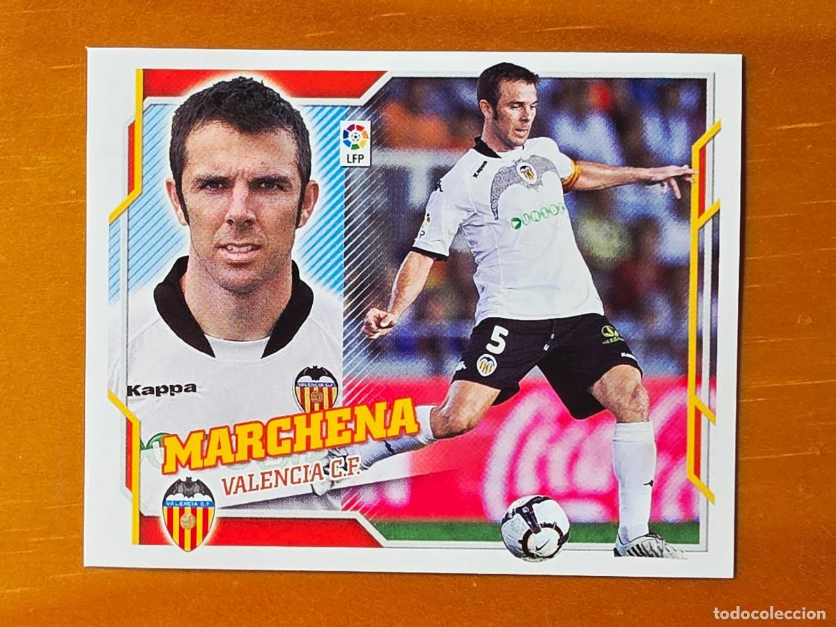 Cromos de f&uacute;tbol: 6 Marchena, Baja, Valencia CF, Panini Ediciones Liga Este 2010 2011 10 11 sin pegar
