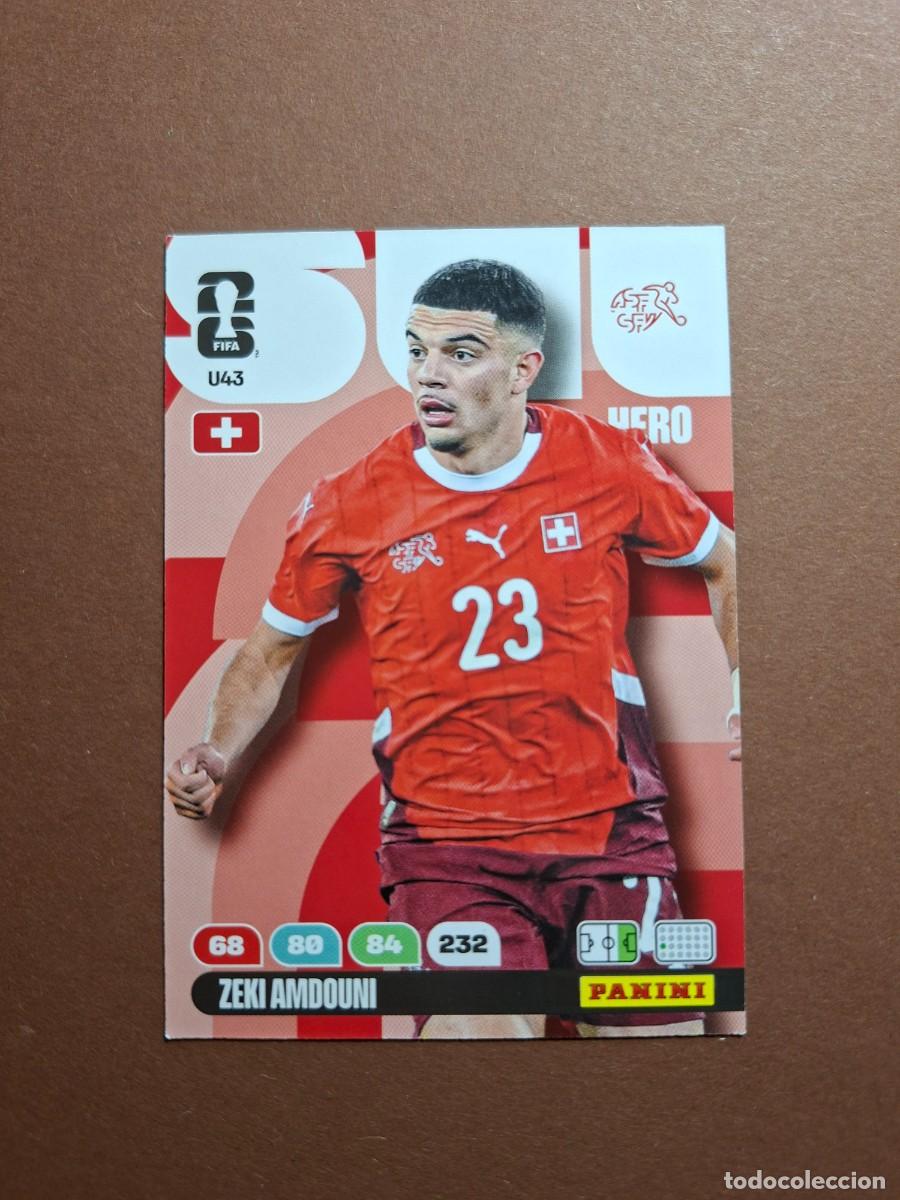 Cromos de f&uacute;tbol: U43 ZEKI AMDOUNI SUIZA SPAIN MUNDIAL 2026 UPGRADE UPDATE PANINI ADRENALYN FIFA WORLD CUPA 26