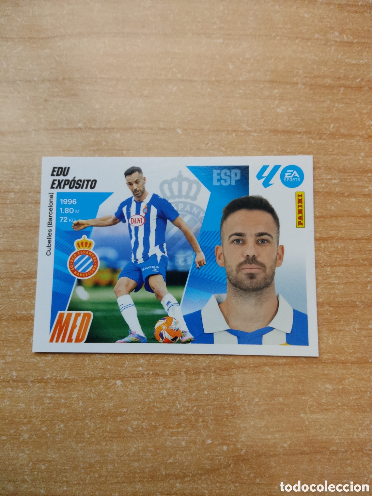 Cromos de f&uacute;tbol: 14 EDU EXPOSITO ESPANYOL LIGA ESTE 2025 2026