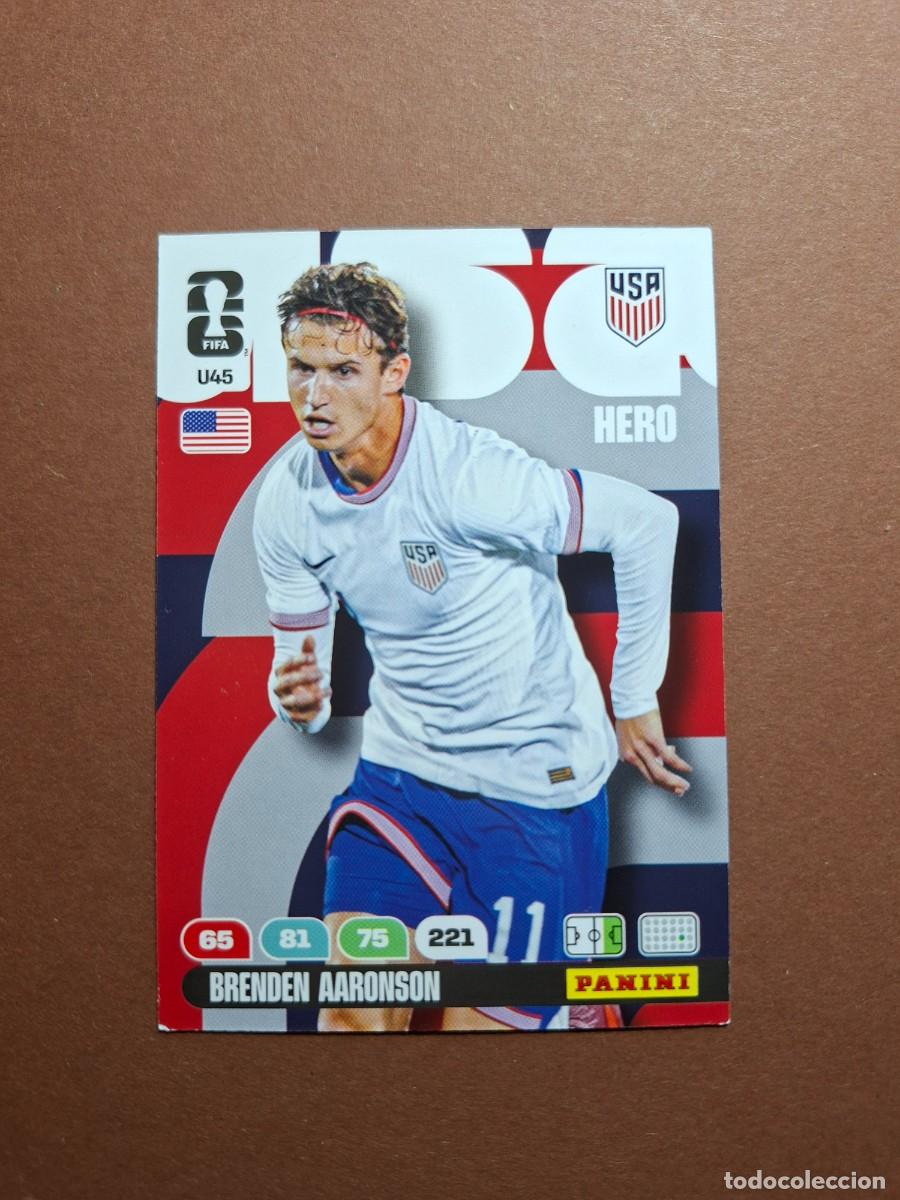 Cromos de f&uacute;tbol: U45 BRENDEN AARONSON MUNDIAL 2026 ESTADOS UNIDOS USA UPDATE PANINI ADRENALYN FIFA WORLD CUPA 26
