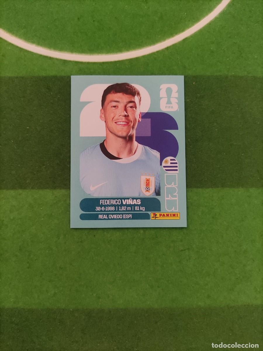 Cromos de f&uacute;tbol: Vi&ntilde;as Uruguay URU 18 Sticker Mundial 2026 FIFA World Cup / Sin pegar