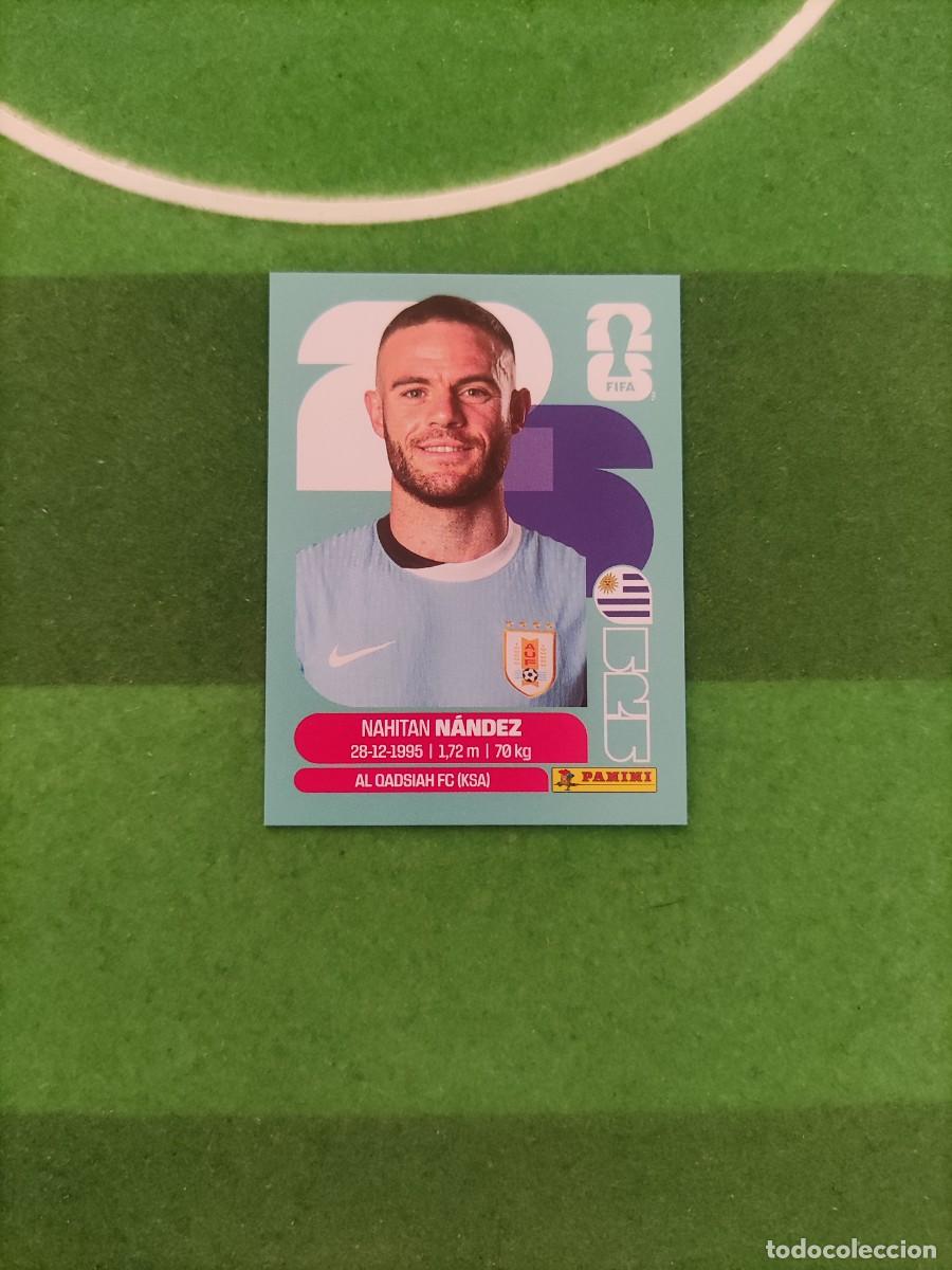 Cromos de f&uacute;tbol: N&aacute;ndez Uruguay URU 9 Sticker Mundial 2026 FIFA World Cup / Sin pegar