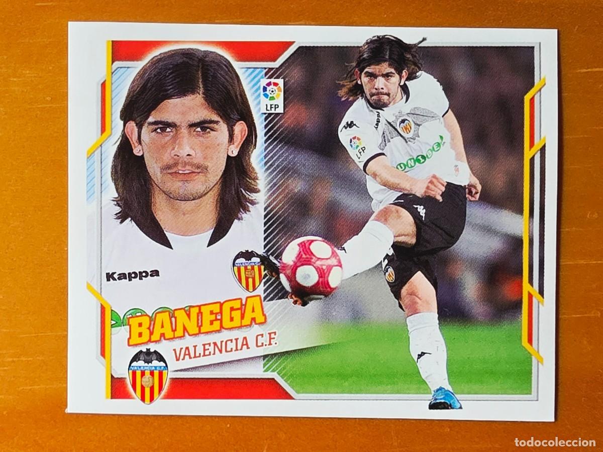 Cromos de f&uacute;tbol: 9 Ever Banega, Valencia CF, Panini Ediciones Liga Este 2010 2011 10 11 sin pegar