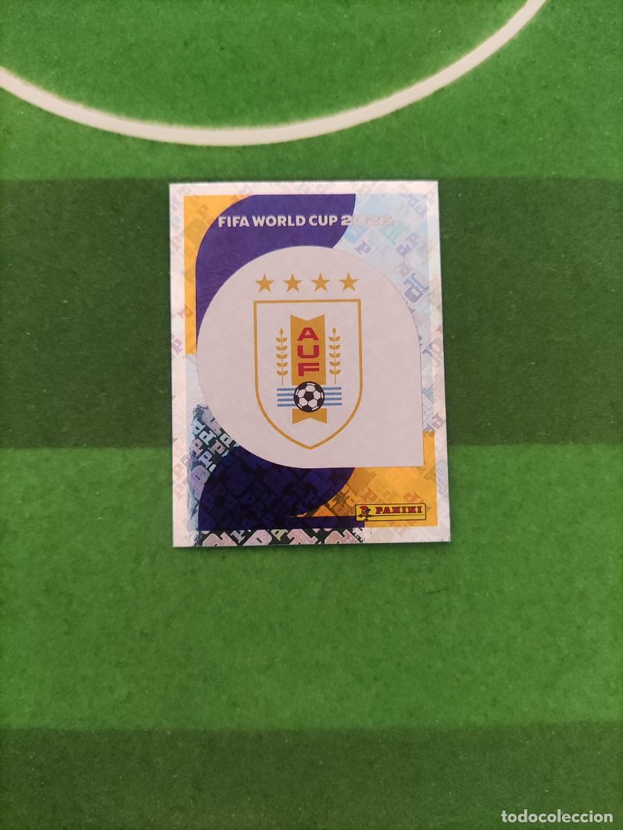 Cromos de f&uacute;tbol: Escudo Uruguay URU 1 Sticker Mundial 2026 FIFA World Cup / Sin pegar