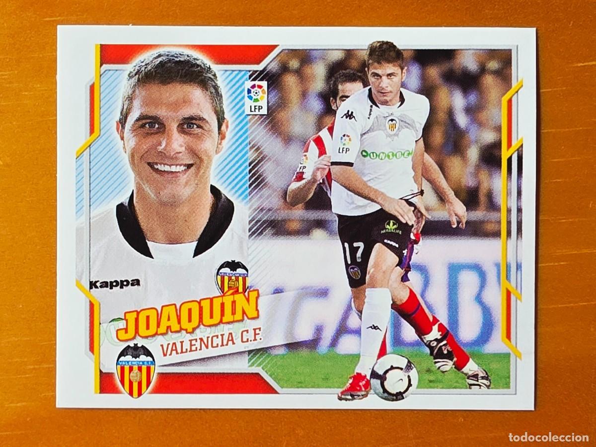 Cromos de f&uacute;tbol: 13 Joaqu&iacute;n, Valencia CF, Panini Ediciones Liga Este 2010 2011 10 11 sin pegar
