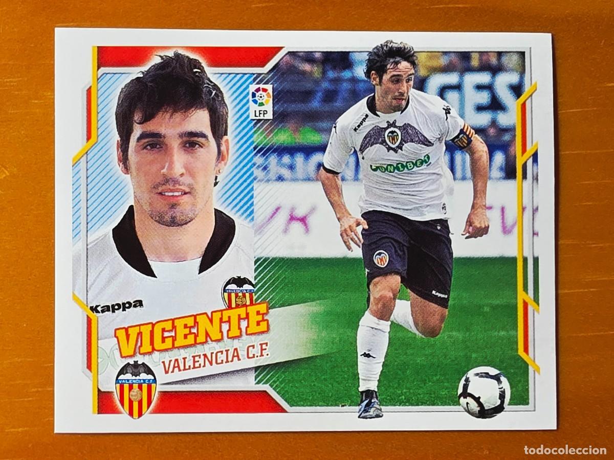 Cromos de f&uacute;tbol: 14 B Vicente, Valencia CF, Panini Ediciones Liga Este 2010 2011 10 11 sin pegar