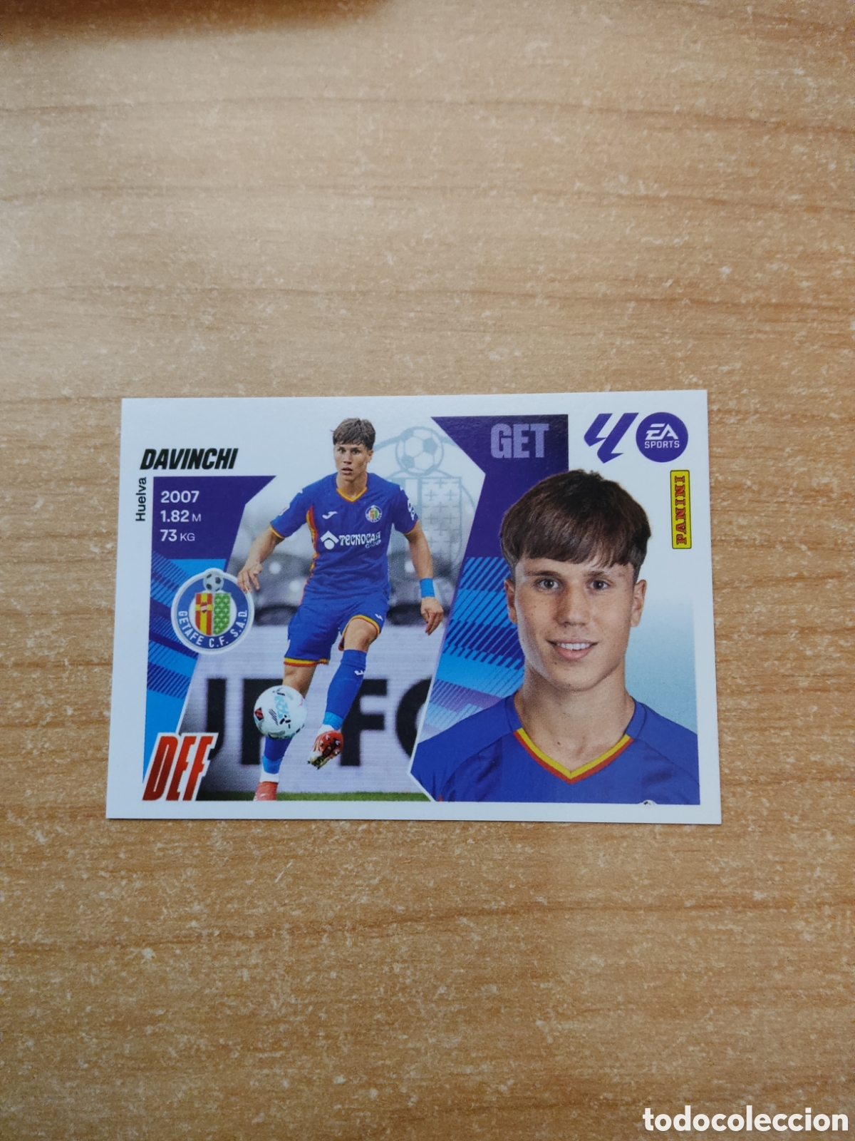 Cromos de f&uacute;tbol: 6 B DAVINCHI GETAFE LIGA ESTE 2025 2026