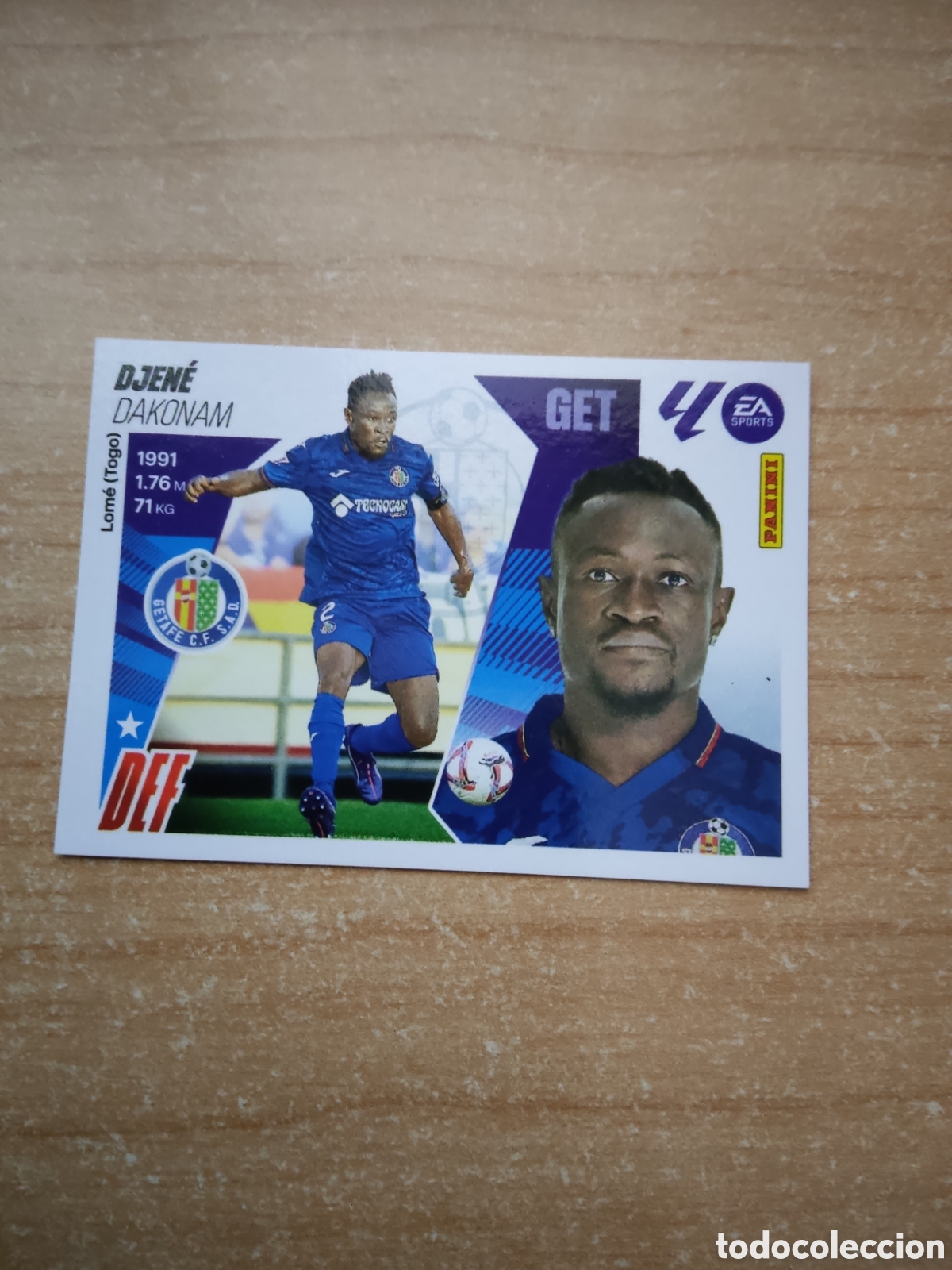 Cromos de f&uacute;tbol: 8 DJENE GETAFE LIGA ESTE 2025 2026