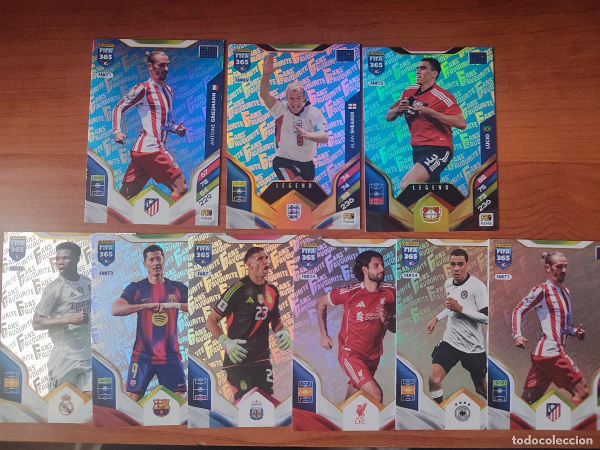 Cromos de f&uacute;tbol: Lote Fans Favourite+ Elite Cut Adrenalyn Fifa 365 2026