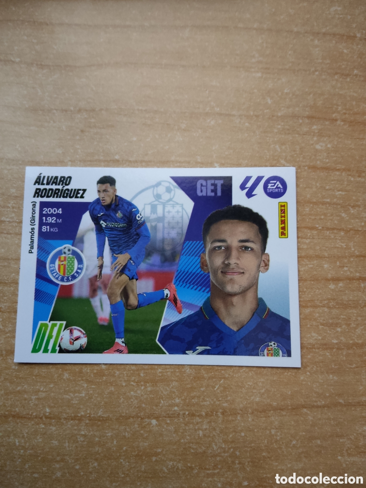 Cromos de f&uacute;tbol: 20 ALVARO RODRIGUEZ GETAFE LIGA ESTE 2025 2026