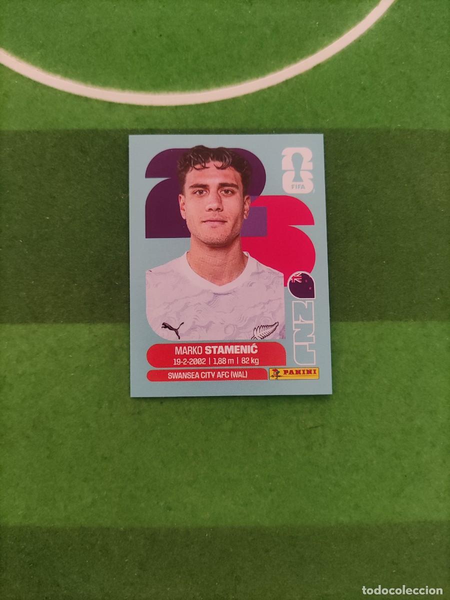 Cromos de f&uacute;tbol: Stamenic Nueva Zelanda NZL 15 Sticker Mundial 2026 FIFA World Cup / Sin pegar