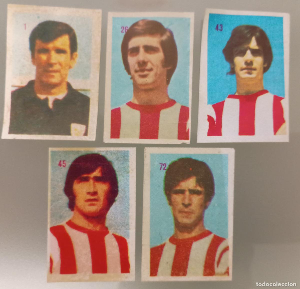 Cromos de f&uacute;tbol: Lote cinco cromos Athletic de Bilbao. F&uacute;tbol Liga Espa&ntilde;ola 1975-76 (Mateo Mirete)
