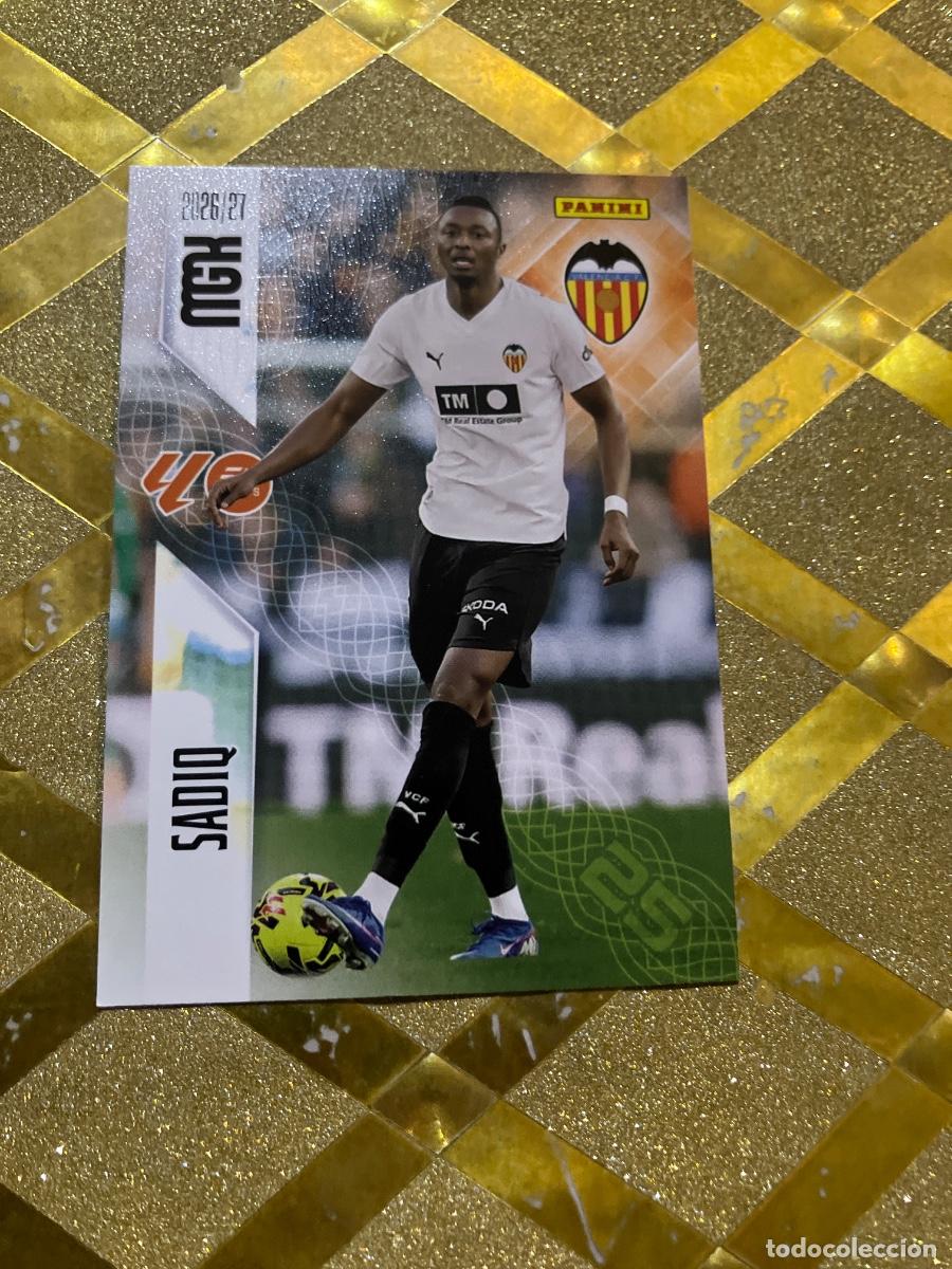 Fu&szlig;ball-Sticker: CROMO DE FUTBOL NUMERO 360 SADIQ VALENCIA LIGA 2026 2027 MEGACRAKS MGK PANINI !