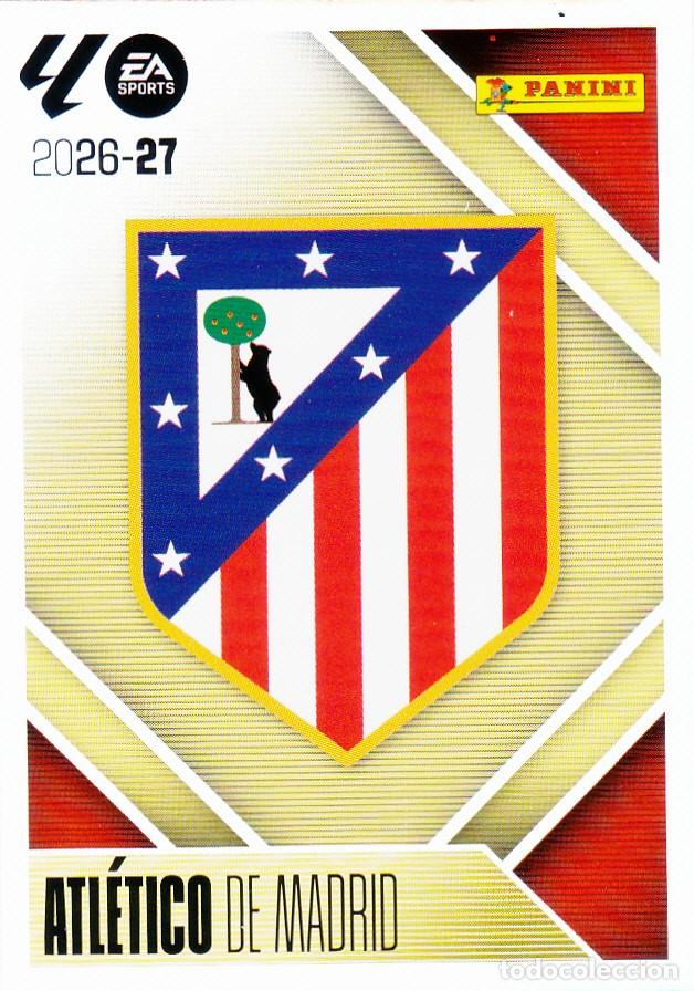 Cromos de Futebol: ESTE 2026-27 * ESCUDO * N&ordm; 1 - AT. DE MADRID (NUEVO DE SOBRE) (A-20)
