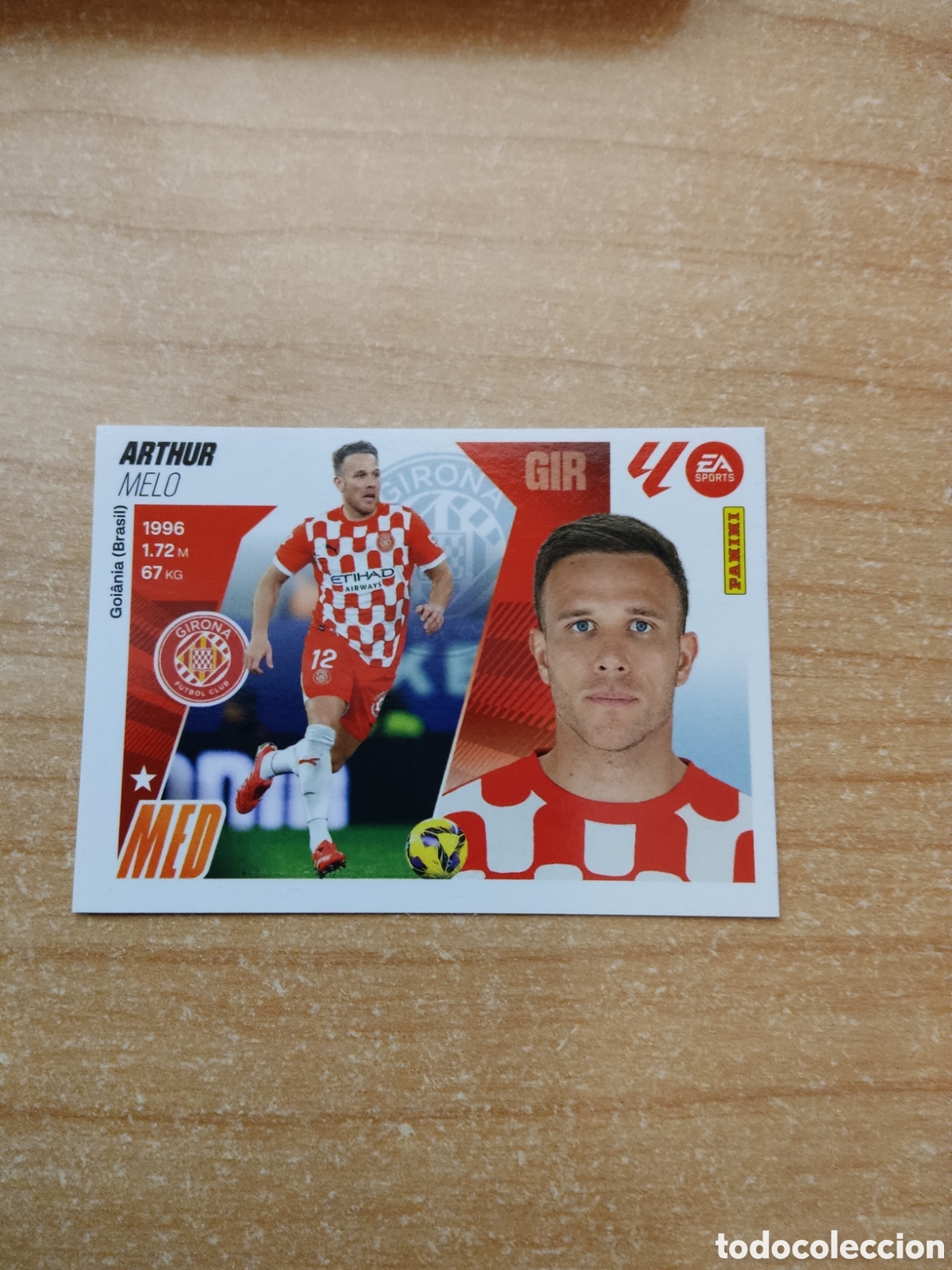Fu&szlig;ball-Sticker: 13 ARTHUR MELO GIRONA LIGA ESTE 2025 2026