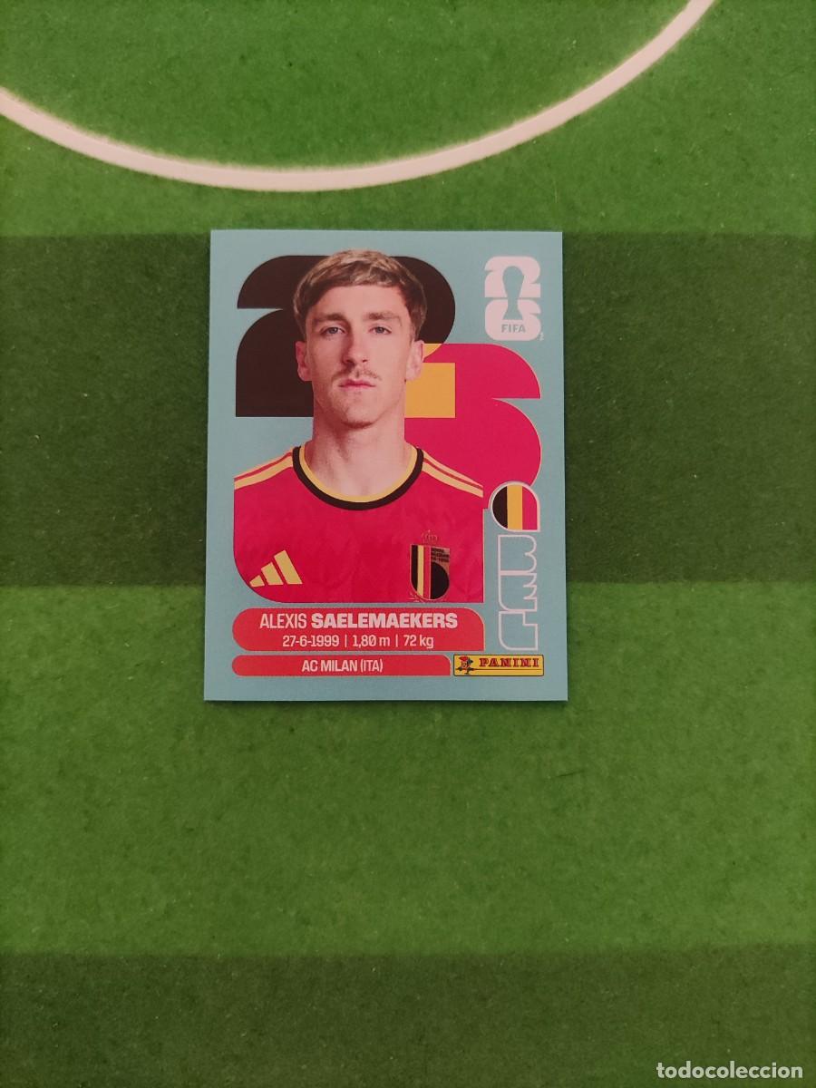 Cromos de f&uacute;tbol: Saelemaekers B&eacute;lgica BEL 12 Sticker Mundial 2026 FIFA World Cup / Sin pegar