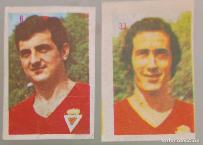Cromos de f&uacute;tbol: Lote dos cromos R. Murcia. F&uacute;tbol Liga Espa&ntilde;ola 1975-76 (Mateo Mirete)