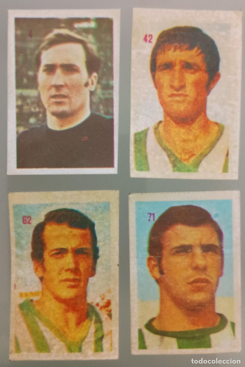 Cromos de f&uacute;tbol: Lote cuatro cromos R. Betis. F&uacute;tbol Liga Espa&ntilde;ola 1975-76 (Mateo Mirete)