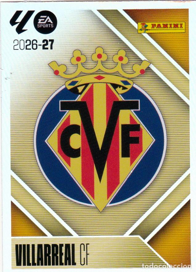 Fu&szlig;ball-Sticker: ESTE 2026-27 * ESCUDO * N&ordm; 1 - DEL VILLARREAL (NUEVO DE SOBRE) (A-20)