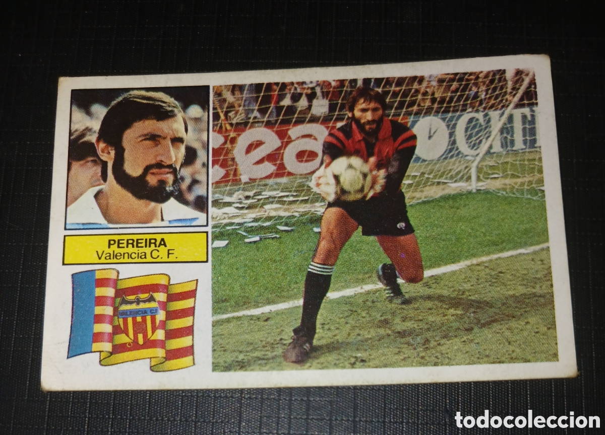 Cromos de f&uacute;tbol: Cromo Pereira Valencia C. F. Baja Ed. Este Liga 1982 1983 82-83 Sin pegar, nunca pegado