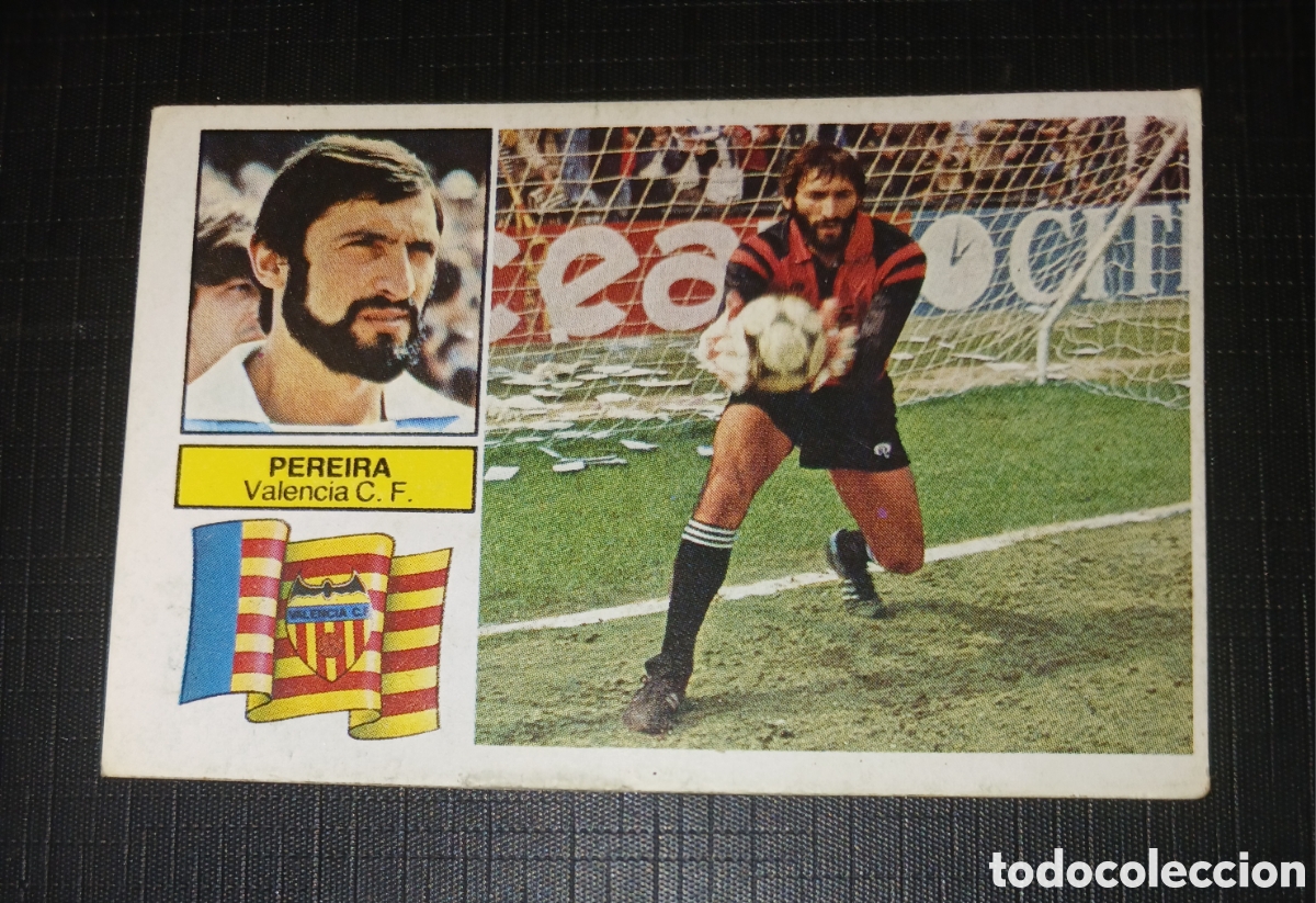 Cromos de f&uacute;tbol: Cromo Pereira Valencia C. F. Baja Ed. Este Liga 1982 1983 82-83 Sin pegar, nunca pegado