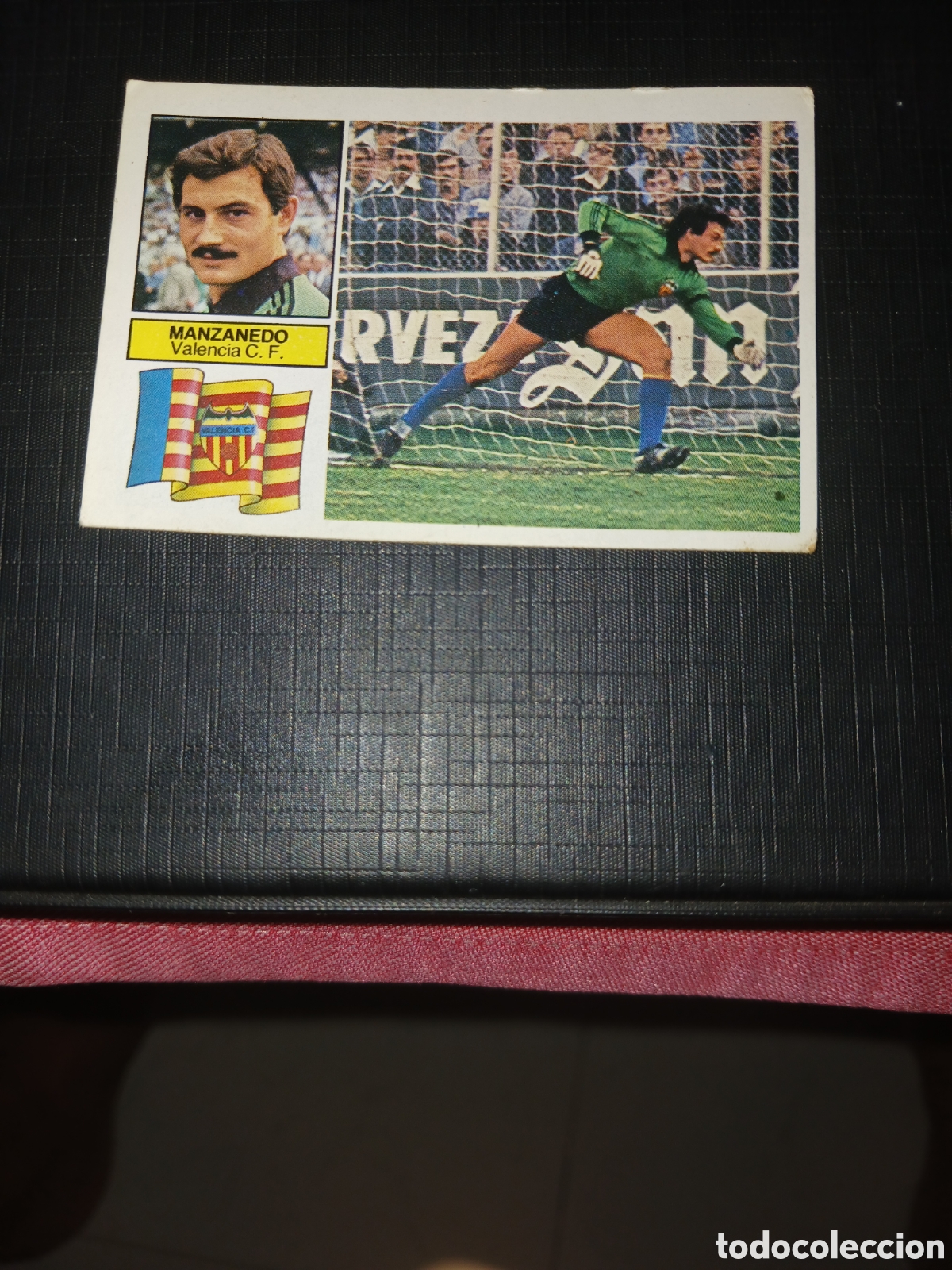 Fu&szlig;ball-Sticker: Cromo Manzanedo Valencia C. F. Ed. Este Liga 1982 1983 82-83 Sin pegar, nunca pegado
