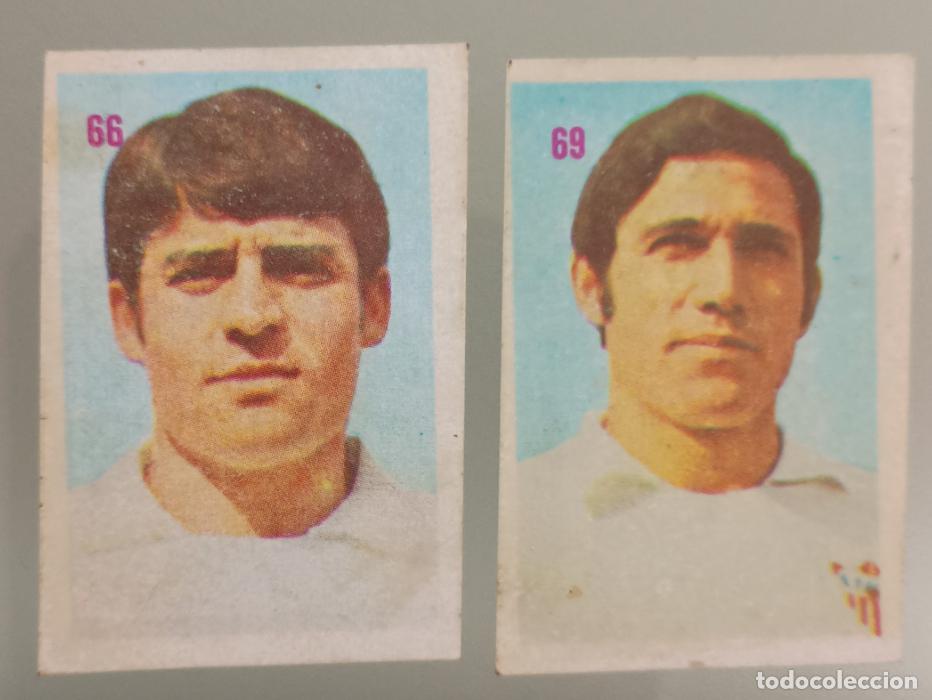 Cromos de f&uacute;tbol: Lote dos cromos Sevilla F. C. F&uacute;tbol Liga Espa&ntilde;ola 1975-76 (Mateo Mirete)
