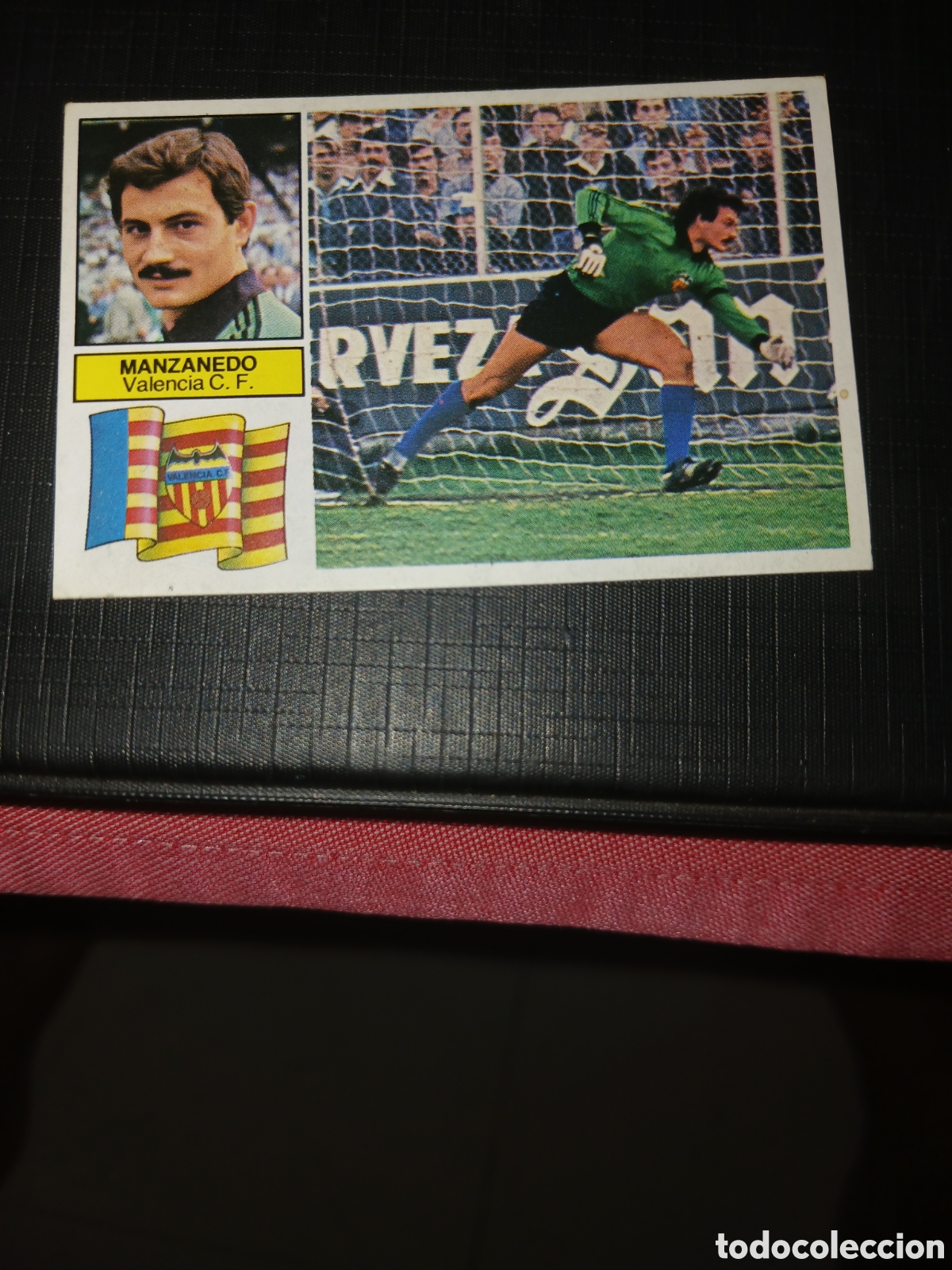 Cromos de f&uacute;tbol: Cromo Manzanedo Valencia C. F. Ed. Este Liga 1982 1983 82-83 Sin pegar, nunca pegado