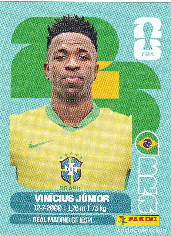 Cromos de f&uacute;tbol: FIFA WORLD CUP 2026 * VIN&Iacute;CIUS J&Uacute;NIOR N&ordm; 14 * DE BRASIL - NUEVO DE SOBRE (A-18)