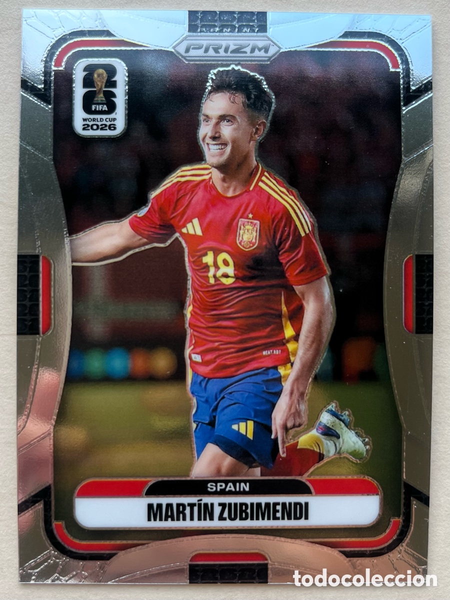 Football Stickers: Zubimendi IMAGE VARIATION Prizm Mundial 2026 - Espa&ntilde;a