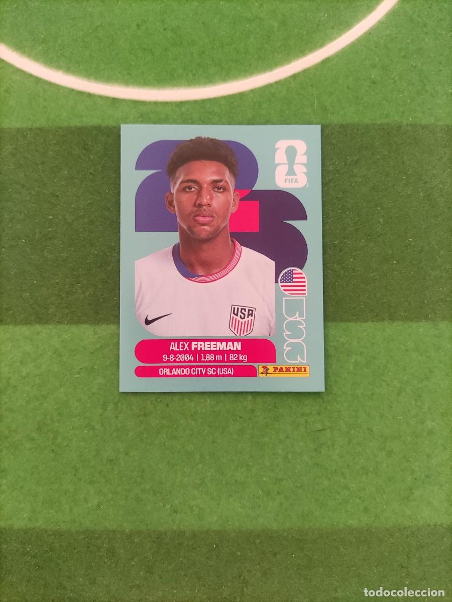 Cromos de f&uacute;tbol: Freeman Estados Unidos USA 6 Sticker Mundial 2026 FIFA World Cup / Sin pegar