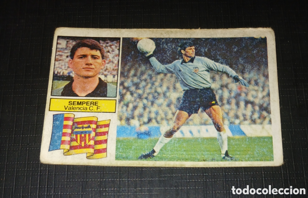 Cromos de f&uacute;tbol: Cromo Sempere Valencia C. F. Ed. Este Liga 1982 1983 82-83 Sin pegar, nunca pegado