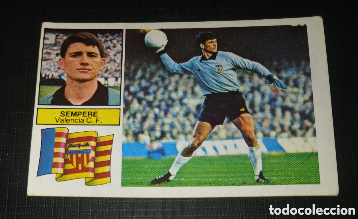 Cromos de f&uacute;tbol: Cromo Sempere Valencia C. F. Ed. Este Liga 1982 1983 82-83 Sin pegar, nunca pegado