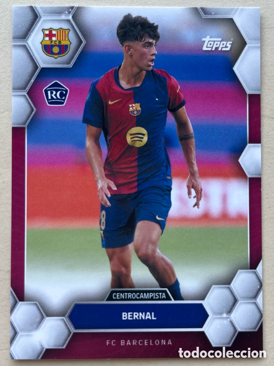 Cromos de f&uacute;tbol: Marc Bernal Rookie Topps FC Barcelona Fan Set 2024-25