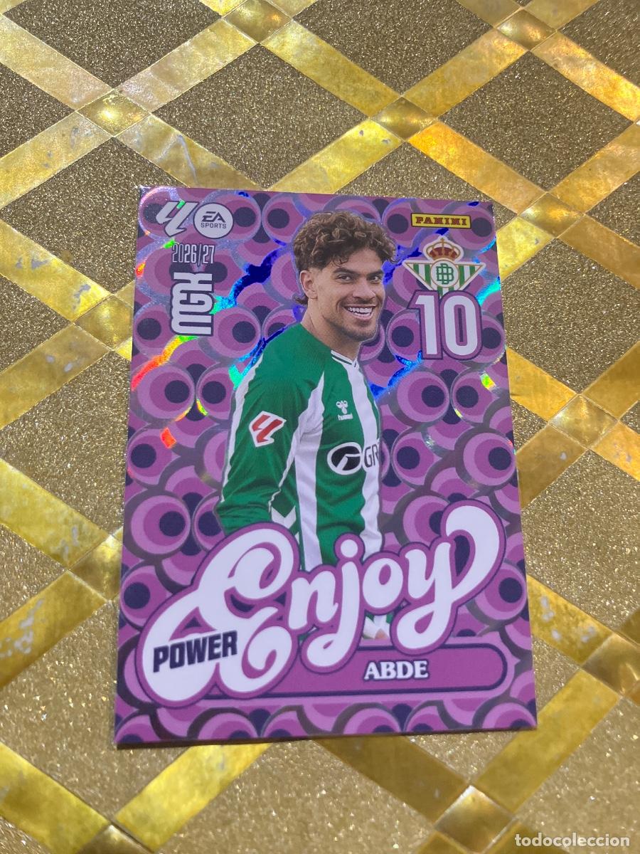 Cromos de f&uacute;tbol: CROMO DE FUTBOL NUMERO 379 ABDE BETIS ENJOY POWER LIGA 2026 2027 MEGACRAKS MGK PANINI !